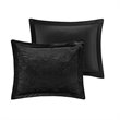 Pemberly Row Polyester King/Cal King Duvet Cover Set in Black