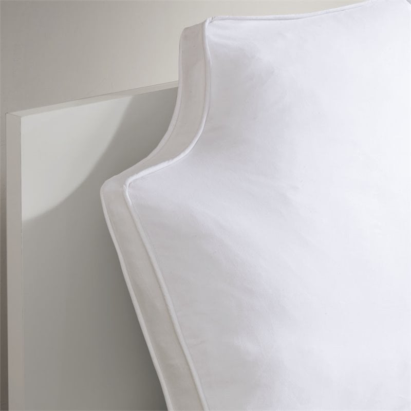 Pemberly Row Cotton Canvas Oversized Headboard Pillow in White