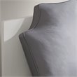 Pemberly Row Cotton Canvas Oversized Headboard Pillow in Gray