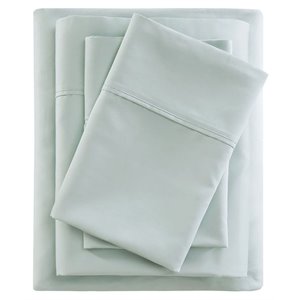 Pemberly Row Cotton & Polyester Sheet Set w/ Huntsman Cooling Chemical in Green