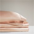 Pemberly Row 6-piece Polyester Satin Sheet Set in Blush Pink