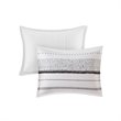 Pemberly Row 3-Piece Cotton Printed Comforter Set with Trims in Black/White