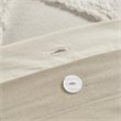 Pemberly Row 3-piece Cotton Full/Queen Duvet Cover Set with Chenille in Brown