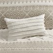 Pemberly Row 3-piece Cotton Full/Queen Duvet Cover Set with Chenille in Brown