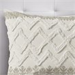 Pemberly Row 3-piece Cotton Full/Queen Duvet Cover Set with Chenille in Brown