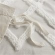 Pemberly Row 3-piece Cotton Full/Queen Duvet Cover Set with Chenille in Brown