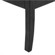 Pemberly Row Contemporary Solid Wood and Polyester Accent Chair in Black
