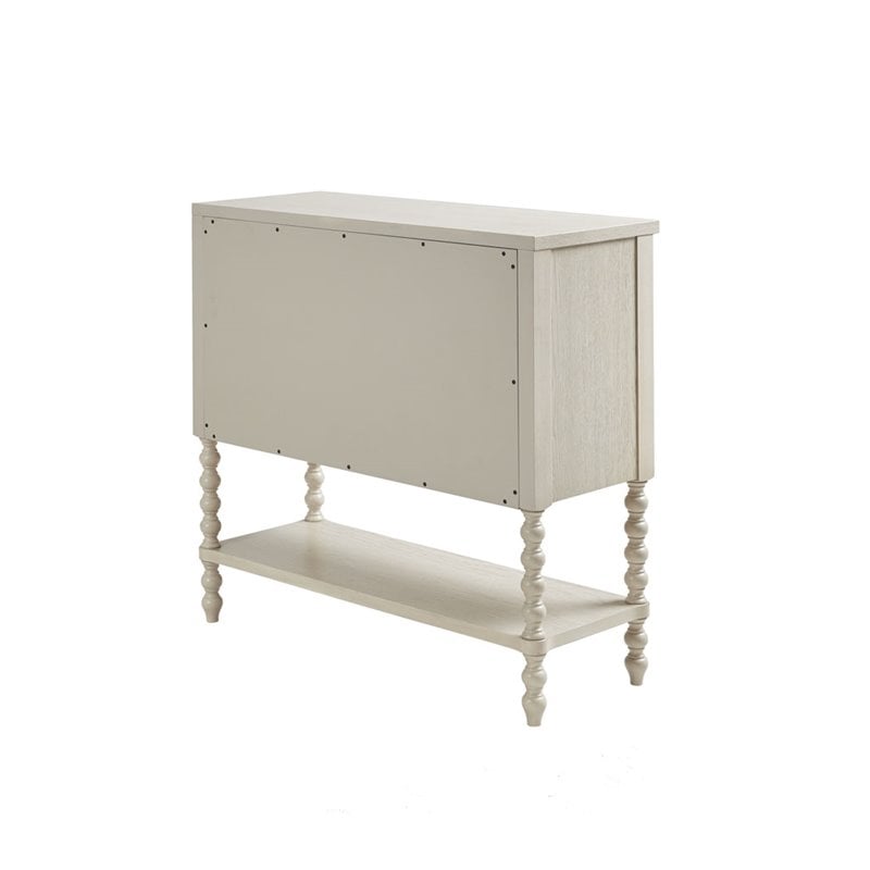 Pemberly Row Contemporary MDF Solid Wood Accent Chest in Natural