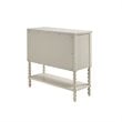 Pemberly Row Contemporary MDF Solid Wood Accent Chest in Natural