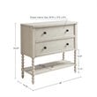 Pemberly Row Contemporary MDF Solid Wood Accent Chest in Natural