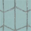 Pemberly Row Polyester Microfiber Shower Curtain in Aqua Blue/Silver