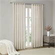 Pemberly Row Polyester Rod Pocket Panel with Fleece Lining in Natural