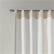 Pemberly Row Polyester Rod Pocket Panel with Fleece Lining in Natural
