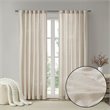 Pemberly Row Polyester Rod Pocket Panel with Fleece Lining in Natural