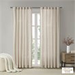 Pemberly Row Polyester Rod Pocket Panel with Fleece Lining in Natural