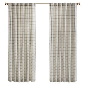 Pemberly Row Polyester Jacquard Panel with Fleece Lining in Natural