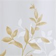 Pemberly Row Contemporary Polyester Burnout Window Panel in White/Yellow
