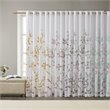 Pemberly Row Contemporary Polyester Burnout Window Panel in White/Yellow