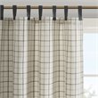 Pemberly Row Polyester Tab Top Panel with Fleece Lining in Natural