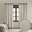 Pemberly Row Polyester Tab Top Panel with Fleece Lining in Natural