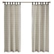 Pemberly Row Polyester Tab Top Panel with Fleece Lining in Natural
