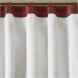 Pemberly Row Polyester Fabric Window Panel with Lining in Brown/Red