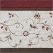 Pemberly Row Polyester Fabric Window Panel with Lining in Brown/Red