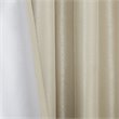 Pemberly Row Polyester Faux Silk Twisted Tab Panel in Champagne Gold