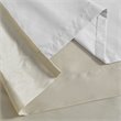 Pemberly Row Polyester Faux Silk Twisted Tab Panel in Champagne Gold