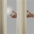 Pemberly Row Polyester Faux Silk Twisted Tab Panel in Champagne Gold