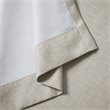 Pemberly Row Polyester Fabric Heathered Window Panel in Taupe Gray