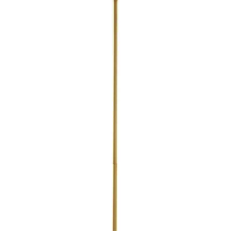 Pemberly Row Transitional Metal and Fabric Chandelier in Black/Gold