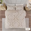 Pemberly Row Cotton Tufted Full/Queen Duvet Cover Set in Brown