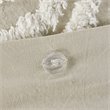 Pemberly Row Cotton Tufted King/Cal King Duvet Cover Set in Brown