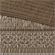 Pemberly Row 6-Piece Polyester Jacquard Coverlet Set in Brown