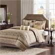 Pemberly Row 6-Piece Polyester Jacquard Coverlet Set in Brown