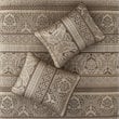 Pemberly Row 6-Piece Polyester Jacquard Coverlet Set in Brown