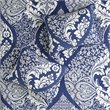 Pemberly Row 6-Piece 100 Percent Cotton Printed Coverlet Set in Blue