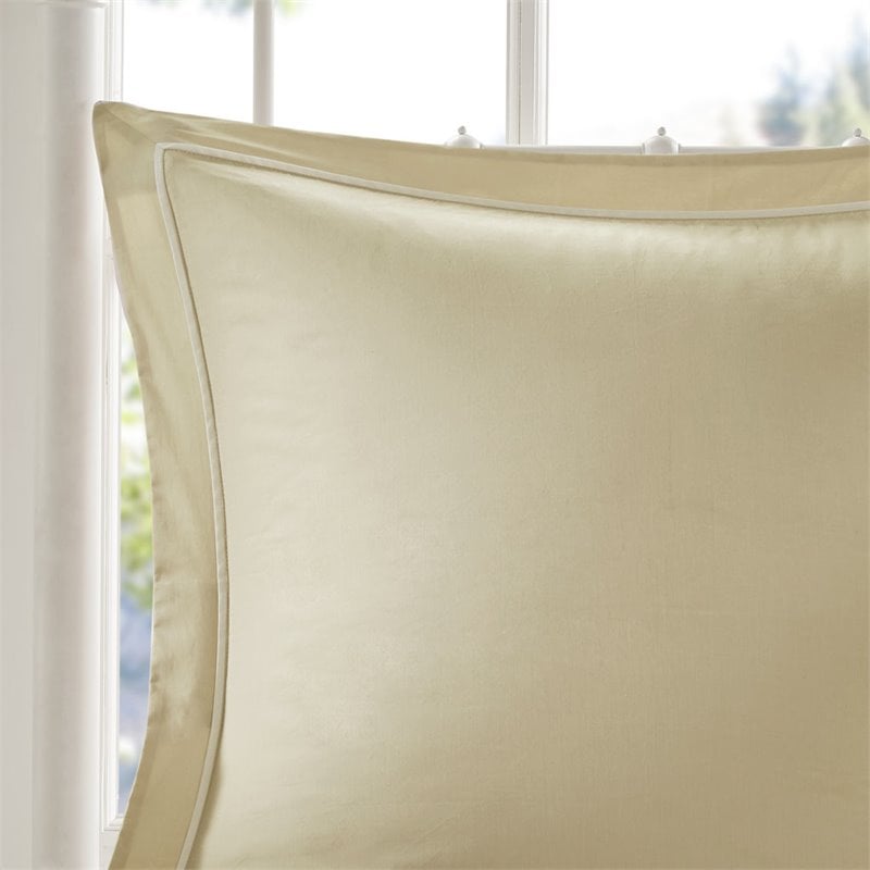 Pemberly Row 9-Piece Polyester Cotton Percale Comforter Set in Yellow