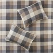 Pemberly Row 100 Percent Polyester Herringbone Printed Coverlet Set in Brown