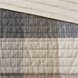 Pemberly Row 100 Percent Polyester Herringbone Printed Coverlet Set in Brown