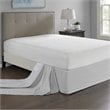 Pemberly Row Polyester Microfiber Wrap Around Adjustable Bedskirt in Gray