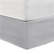 Pemberly Row Polyester Microfiber Wrap Around Adjustable Bedskirt in Gray