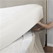 Pemberly Row Polyester Microfiber Wrap Around Adjustable Bedskirt in Brown