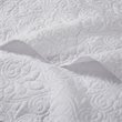 Pemberly Row 100 Percent Polyester Microfiber Oversized Quilted Throw in White