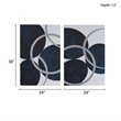 Pemberly Row 2-Piece MDF and Gel Coat Horizontal Foil Canvas in Navy