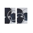 Pemberly Row 2-Piece MDF and Gel Coat Horizontal Foil Canvas in Navy