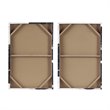 Pemberly Row 2-Piece MDF and Gel Coat Horizontal Foil Canvas in Navy