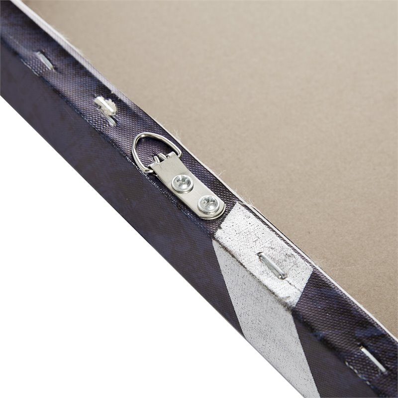 Pemberly Row 2-Piece MDF and Gel Coat Horizontal Foil Canvas in Navy