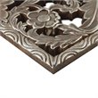 Pemberly Row MDF Botanical Panel Carved Wall Panel in Bronze (Set of 2)